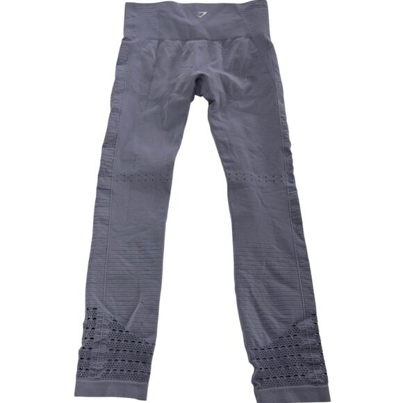 Gymshark Leggings Womens Small Purple Energy High Waisted Seamless Cutout - Picture 6 of 10